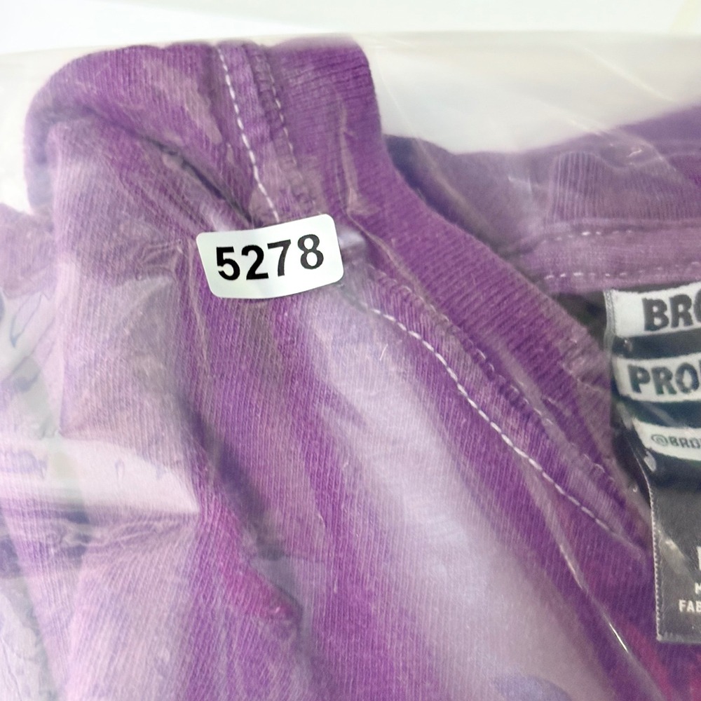 Broken Promises x Samborghini Can't Escape These Feelings‎ Purple Tie Dye Tee M - Picture 9 of 9